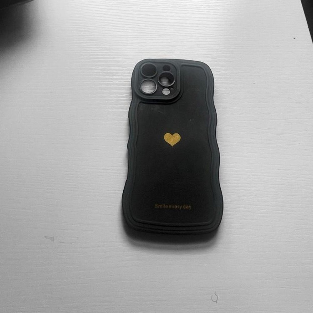 Black and Gold Heart Phone Case